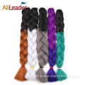 Extensión de cabello sintético trenzado ultra de 12 colores Ombre